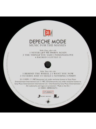 500843	Depeche Mode – Music For The Masses ( Re. 2016)	"	Synth-pop"	1987	"	Mute – STUMM47, Sony Music – 88985336731, Legacy – 88985336731"	S/S	Europe