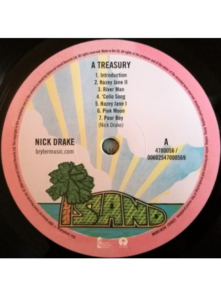 35006162		 Nick Drake – A Treasury	" 	Folk Rock"	Black, 180 Gram	2004	" 	Island Records – 4700056"	S/S	 Europe 	Remastered	21.11.2014