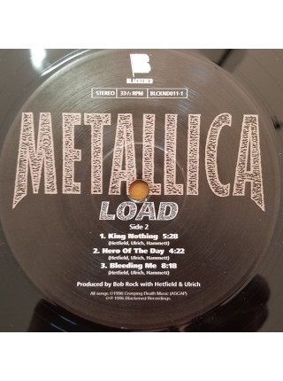 35006191	 Metallica – Load	2lp     " 	Heavy Metal, Thrash"	1996	" 	Blackened – BLCKND011-1"	S/S	 Europe 	Remastered	25.08.2014