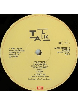 1403699	Talk Talk – It's My Life	Electronic, Synth Pop	1984	EMI – 1A 064-2400021, EMI – 1A 064 2400021	NM/NM	Europe