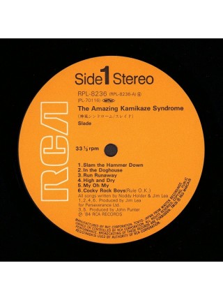 1400423	Slade – The Amazing Kamikaze Syndrome	1984	RCA – RPL-8236	NM/NM	Japan