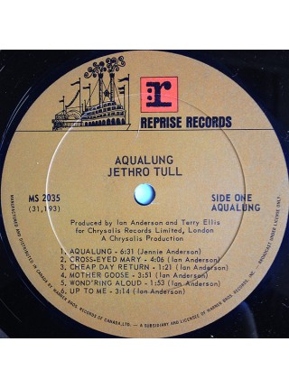 1400427	Jethro Tull – Aqualung	1971	Reprise Records – MS 2035	NM/NM	Canada
