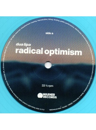 35015159	 	 Dua Lipa – Radical Optimism	" 	Dance-pop, Synth-pop"	Curacao Blue	2024	" 	Warner Records – 5054197943386"	S/S	 Europe 	Remastered	03.05.2024