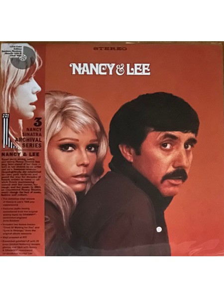 35005208	 Nancy & Lee – Nancy & Lee, Sundown Metallic Gold & Clear Wax, Gatefold, Limited	Nancy & Lee (coloured)	1968	" 	Light In The Attic – LITA 198-1-1"	S/S	 Europe 	Remastered	17.06.2022