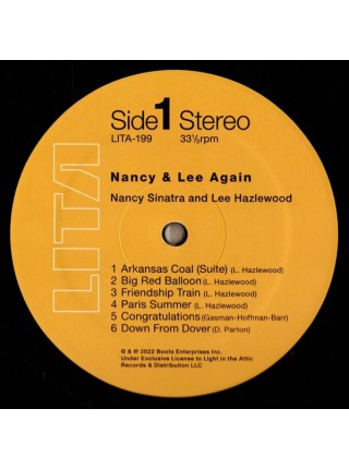 35005207		 Nancy Sinatra & Lee Hazlewood – Nancy & Lee Again	" 	Rock, Pop, Folk"	Black, Gatefold	1971	" 	Light In The Attic – LITA 199-1"	S/S	 Europe 	Remastered	14.04.2023