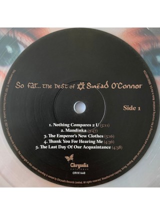 35008591	 Sinéad O'Connor – So Far…The Best Of Sinéad O'Connor, 2lp	" 	Alternative Rock, Folk Rock, Pop Rock"	Clear	1997	" 	Chrysalis Catalogue – CRVX1440"	S/S	 Europe 	Remastered	15.10.2021