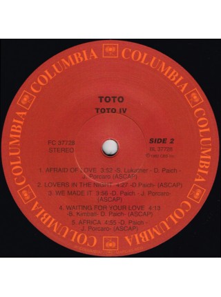 35008548	 Toto – Toto IV	" 	Rock"	Black, 180 Gram	1982	" 	Speakers Corner Records – FC 37728"	S/S	 Europe 	Remastered	08.09.2007