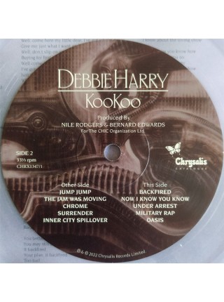 35008600	 Debbie Harry ( ex  Blondie )– KooKoo, 2lp	" 	Rock, Reggae, Funk / Soul"	Clear, 180 Gram, Limited	1981	" 	Chrysalis Catalogue – CHRX1347"	S/S	 Europe 	Remastered	05.05.2023