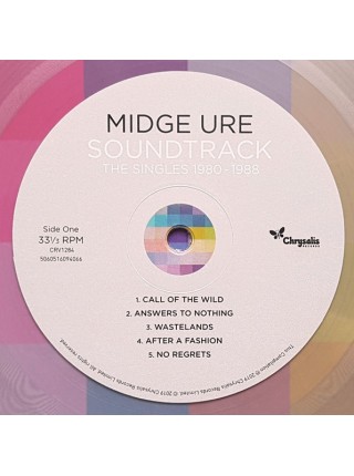 35008585	 Midge Ure – Soundtrack (The Singles 1980-1988)	" 	Synth-pop, Pop Rock"	Clear	2019	" 	Chrysalis – CRV1284"	S/S	 Europe 	Remastered	17.01.2020