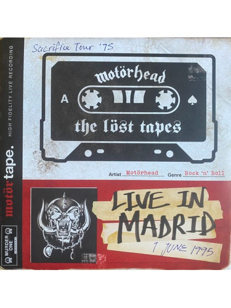 35001183	Motörhead – The Löst Tapes Vol. 1  2lp  Limited Red Vinyl 	" 	Hard Rock, Rock & Roll"	2021	Remastered	2021	 BMG – 4050538686289, Murder One – BMGCAT517DLP, Murder One – 4050538686289	S/S	 Europe 