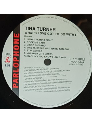 35015754	 	 Tina – What's Love Got To Do With It	" 	Rock, Funk / Soul, Pop"	Black	1993	" 	Parlophone – 5054197555343"	S/S	 Europe 	Remastered	26.04.2024