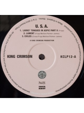 35003607		 King Crimson – USA	" 	Prog Rock"	Black, 200 Gram	1975	" 	Discipline Global Mobile – KCLP12"	S/S	 Europe 	Remastered	2015