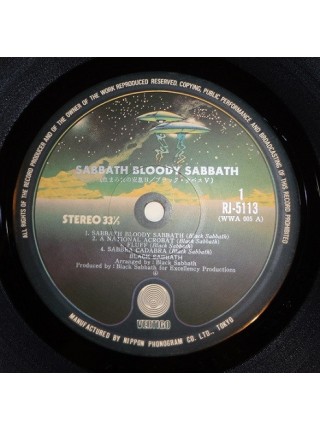 1401776	Black Sabbath ‎– Sabbath Bloody Sabbath    Obi копия	Hard Rock	1974	Vertigo ‎– RJ-5113	NM/EX	Japan