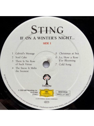 1401817		Sting – If On A Winter's Night…  	Acoustic, Soft Rock	2009	Deutsche Grammophon – 06025 271 3943, Cherrytree Records – 06025 271 3943	M/M	Europe	Remastered	2016