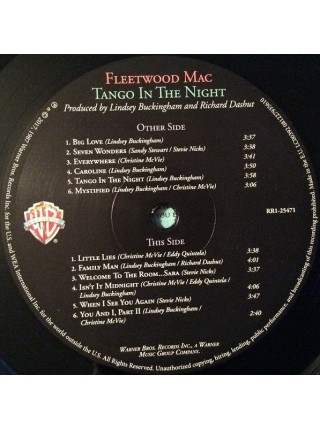 35009430	Fleetwood Mac – Tango In The Night 	" 	Pop Rock, Classic Rock"	Black, 180 Gram	1987	" 	Warner Bros. Records – 081227935610"	S/S	 Europe 	Remastered	19.05.2017