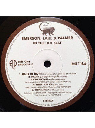 35000524	Emerson, Lake & Palmer – In The Hot Seat 	Pop Rock, Prog Rock	1994	Remastered	2017	" 	BMG – BMGCATLP12, Manticore – BMGCATLP12"	S/S	 Europe 