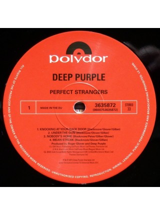 35000767	Deep Purple – Perfect Strangers 	" 	Hard Rock"	1984	Remastered	2016	" 	Polydor – 3635872, Polydor – 0600753635872"	S/S	 Europe 