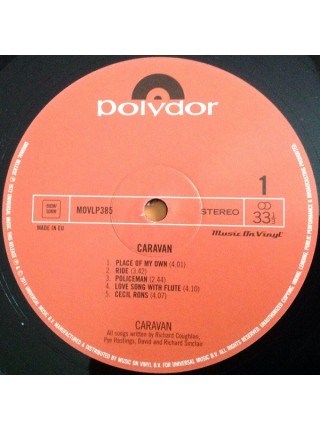 35002748		 Caravan – Caravan	"	Prog Rock, Psychedelic Rock"	Black, 180 Gram	1969	Music On Vinyl	S/S	 Europe 	Remastered	"	22 сент. 2011 г. "