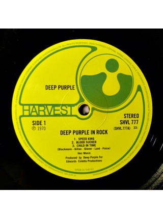 35003981	 Deep Purple – Deep Purple In Rock	" 	Hard Rock"	1970	" 	Harvest – SHVL 777, Harvest – 0825646035083"	S/S	 Europe 	Remastered	12.02.2016