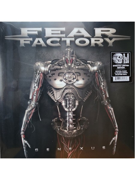 35008378	 Fear Factory – Genexus, Clear Black White Splatter, 2LP	" 	Industrial Metal"	2015	"	Nuclear Blast Entertainment – NB3580-3 "	S/S	 Europe 	Remastered	15.12.2023