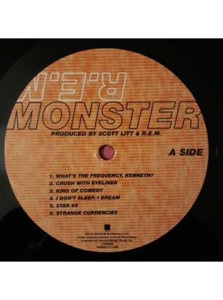 35008387	 R.E.M. – Monster,  2 lp	" 	Indie Rock, Alternative Rock"	1994	"	Craft Recordings – CR00239, "	S/S	 Europe 	Remastered	1.11.2019