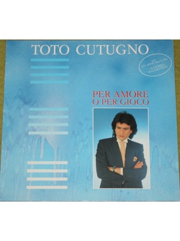 600117		Toto Cutugno – Per Amore O Per Gioco		1986	Baby Records – 207 660-630	NM/NM	Germany