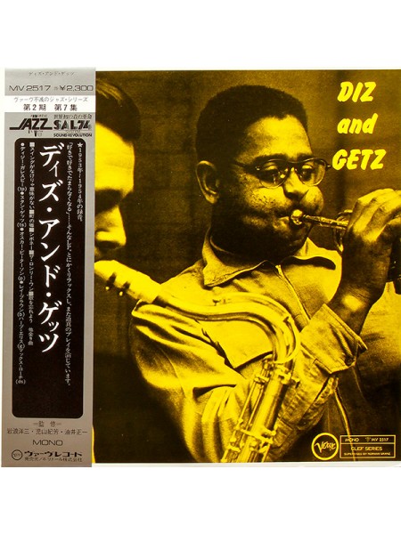 1404853		Diz And Getz – Diz And Getz	OBI	Jazz, Bop 	1955	Verve Records – MV 2517	NM/NM	Japan	Remastered	1975