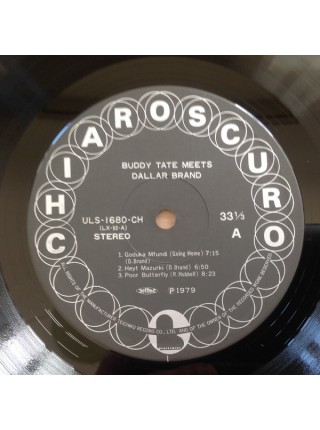 1404855		Buddy Tate Meets Dollar Brand – Buddy Tate Meets Dollar Brand 	OBI	Jazz, Cape Jazz, Post Bop, Swing	1977	Buddy Tate Meets Dollar Brand – Buddy Tate Meets Dollar Brand	NM/EX+	Japan	Remastered	1979