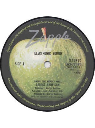 400485	George Harrison ‎– Electronic Sound (obi, ins)		,	1969/1977	,	Apple Records ‎– EAS-80696	,	Japan	,	NM/NM