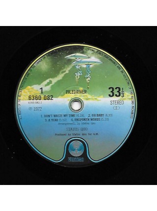 1403585		Status Quo ‎– Piledriver  	Classic Rock	1973	Vertigo ‎– 6360 082	NM/NM	England	Remastered	1980