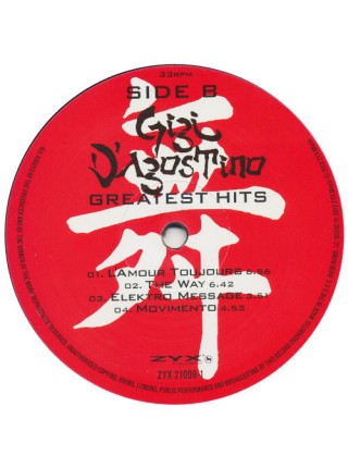 35008782	 Gigi D'Agostino – Greatest Hits, 2lp	" 	Italodance"	Black, 180 Gram, Gatefold	1999	" 	ZYX Music – ZYX 21008-1"	S/S	 Europe 	Remastered	23.11.2012