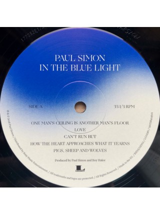 35008789	 Paul Simon – In The Blue Light	" 	Pop Rock"	Black, 180 Gram	2018	" 	Legacy – 19075841451, Sony Music – 19075841451"	S/S	 Europe 	Remastered	07.09.2018