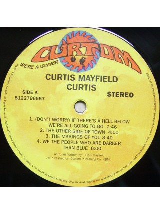 35014312	 Curtis Mayfield – Curtis	" 	Funk / Soul"	Black, 180 Gram, Gatefold	1970	"	Curtom – 8122796557 "	S/S	 Europe 	Remastered	14.06.2013
