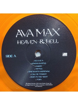 35016322	 	 Ava Max – Heaven & Hell	"	Dance-pop "	Transparent Orange	2020	" 	Atlantic – 075678645914"	S/S	 Europe 	Remastered	18.12.2020