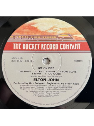 35003044		 Elton John – Ice On Fire	Rock, Pop	Black, 180 Gram	1985	" 	Rocket Entertainment – 5516079"	S/S	 Europe 	Remastered	2023