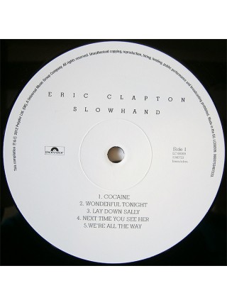 35002753	 Eric Clapton – Slowhand	" 	Blues Rock"	1977	" 	Polydor – 0600753407233"	S/S	 Europe 	Remastered	26.11.2012