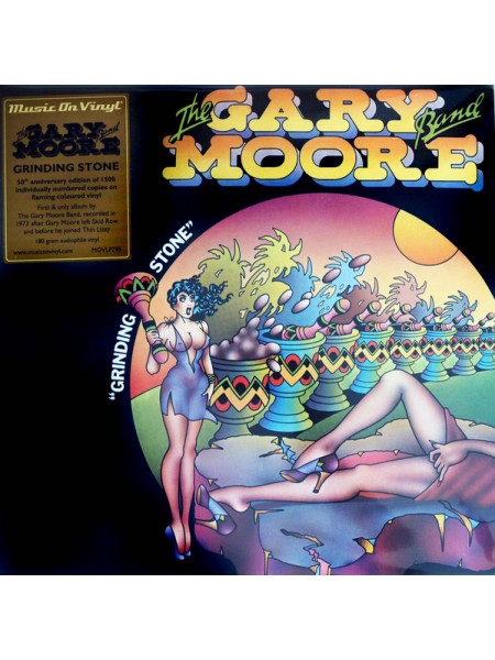 35006292	 The Gary Moore Band – "Grinding Stone"    (coloured)	" 	Blues Rock"	1973	 Music On Vinyl – MOVLP798, Columbia – MOVLP798	S/S	 Europe 	Remastered	24.03.2023