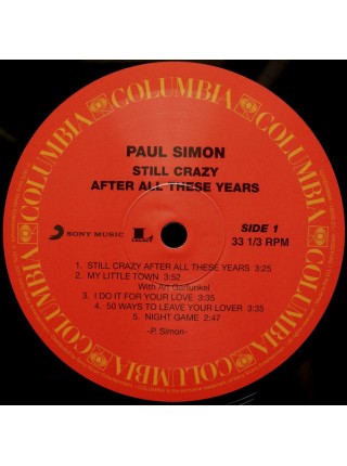 35007934		 Paul Simon – Still Crazy After All These Years	" 	Folk Rock, Pop Rock"	Black, 180 Gram	1975	" 	Legacy – 88985422371, Columbia – 88985422371"	S/S	 Europe 	Remastered	03.08.2017