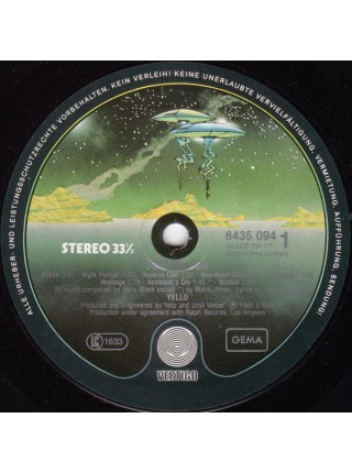 1402542		Yello – Solid Pleasure	Electronic, Electro, Synth-pop	1981	Vertigo – 6435 094	EX/EX	Germany	Remastered	1981