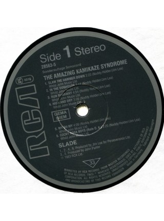 1402559		Slade ‎– The Amazing Kamikaze Syndrome   Club Edition, Special Edition	Hard Rock, Glam	1984	Sonocord – 28563-5	EX/NM	Germany	Remastered	1984