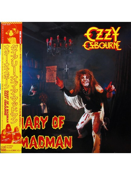 1400698	Ozzy Osbourne – Diary Of A Madman   Вкладка, Obi - копия	1981	Jet Records – 25AP 2237	NM/NM	Japan