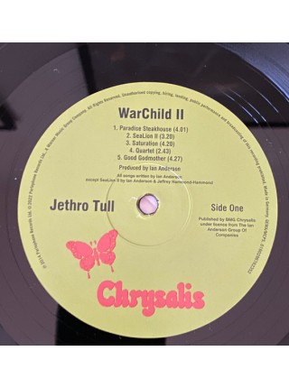 35016809	 	 Jethro Tull – WarChild II	" 	Prog Rock"	Black	2023	" 	Chrysalis – 0190296762352"	S/S	 Europe 	Remastered	24.11.2023