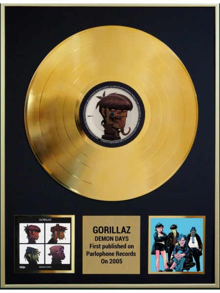 98017	Золотая реплика музыкального альбома	Gorillaz – Demon Days  ( При заказе любых 3 шт. цена 5 000 руб.)