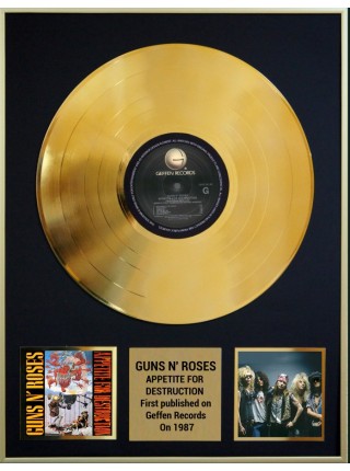 98019	Золотая реплика музыкального альбома	Guns N' Roses - Appetite For Destruction