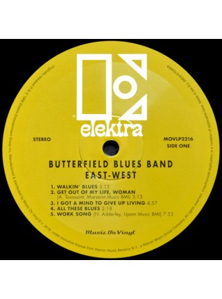 35006255	 The Butterfield Blues Band – East-West	" 	Blues Rock, Soul, Acid Rock, Psychedelic Rock"	1966	" 	Music On Vinyl – MOVLP2216, Elektra – MOVLP2216"	S/S	 Europe 	Remastered	23.08.2018