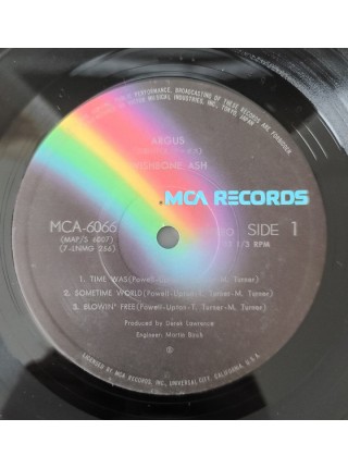400819	Wishbone Ash – Argus no OBI, ins (Re 1976)		1972	MCA Records – MCA-6066	NM/NM	Japan