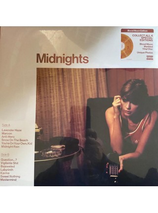 35010870	 Taylor Swift – Midnights	" 	Synth-pop, Vocal, Indie Pop"	Blood Moon Marbled, Gatefold, Limited	2022	"	Republic Records – 2445790067 "	S/S	 Europe 	Remastered	21.10.2022