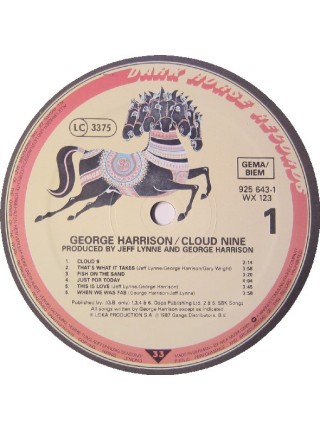 1402814	George Harrison - Cloud Nine	Pop Rock	1987	Dark Horse Records – 925 643-1, Dark Horse Records – WX 123	NM/NM	Europe