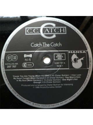 1402835	C.C. Catch – Catch The Catch	Electronic, Disco	1986	Hansa – 207 707, Hansa – 207 707-630	EX/EX	Germany