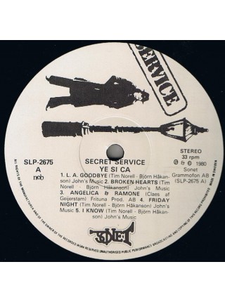1402840	Secret Service – Ye Si Ca	Electronic, Synth-Pop	1981	Sonet – SLP-2675	EX/EX	Sweden